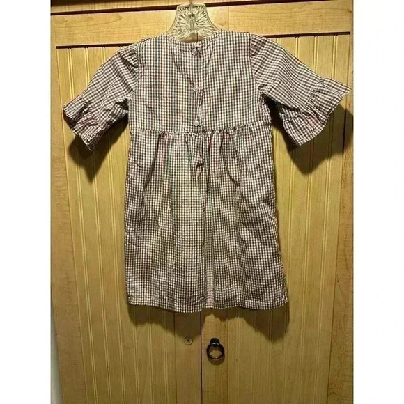 Classic Whimsy Christmas Holiday Gingham Olivia Dress / Girl's Size 5 - Picture 4 of 4